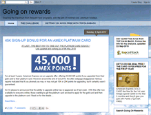 Tablet Screenshot of goingonrewards.com